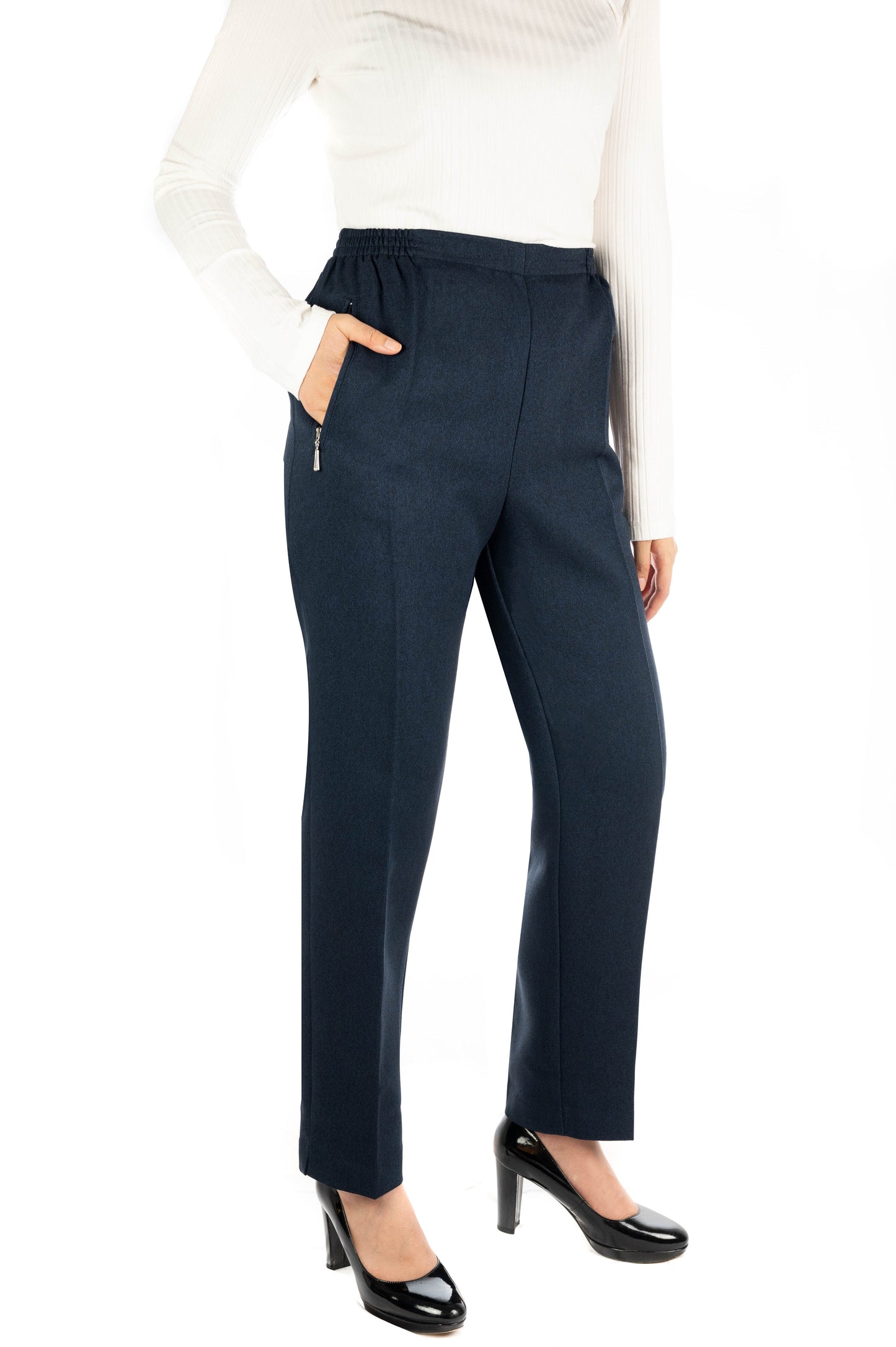 MILA - Melierte Winter Schlupfhose