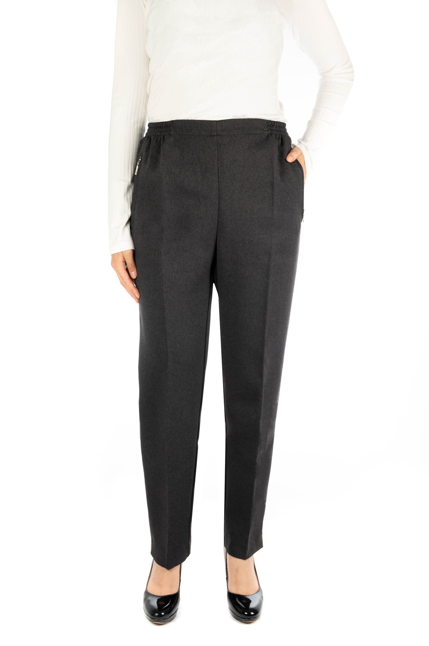 MILA - Melierte Winter Schlupfhose