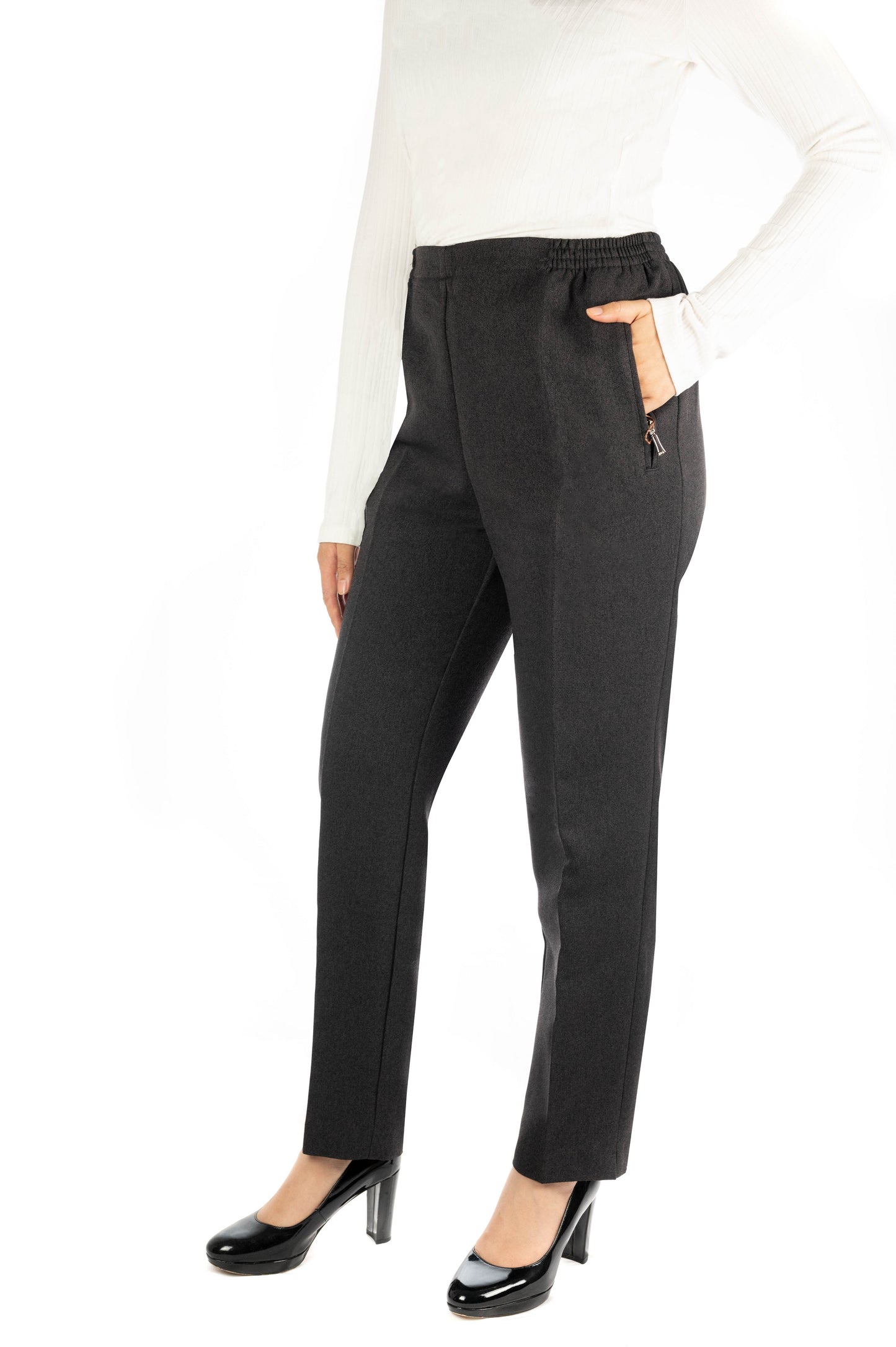 MILA - Melierte Winter Schlupfhose