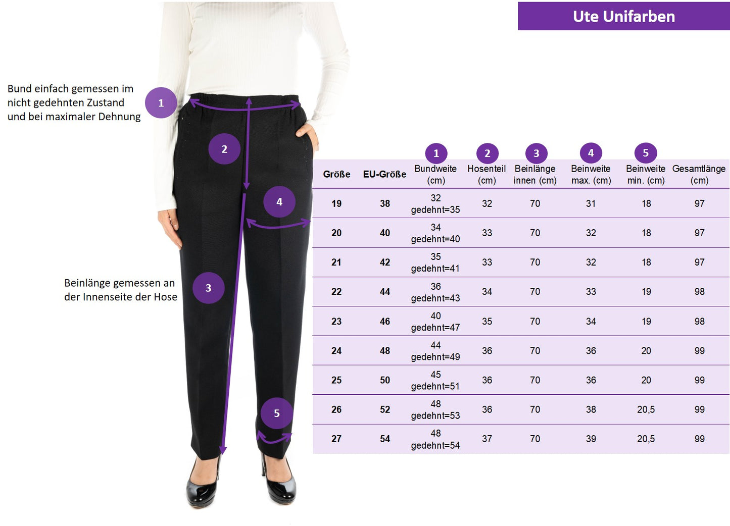 UTE - Winter Schlupfhose mit schicker Stickerei