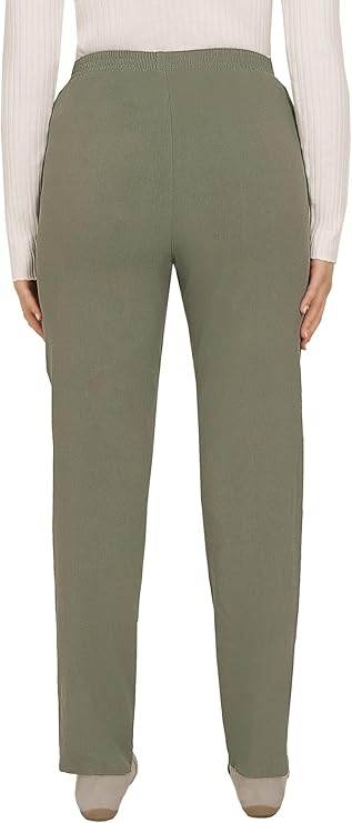 Emmi - Damen Sommer Outdoor Schlupfhose mit Gummizug, Stretch, Senioren Hose, Kurzgröße, gerader Schnitt, Hosentaschen