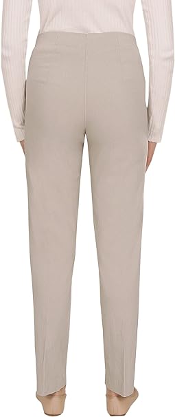 Stella - Damen Sommer Stretch Damenhose, komfortabler Gummibund, gerader Schnitt, sehr dehnbar, geeignet für Senioren, Schlupfhose mit Taschen