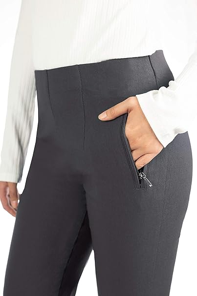 Stella - Damen Winter Schicke Stretch Hose, komfortabler Gummibund, gerader Schnitt, sehr dehnbar, geeignet für Senioren, Schlupfhose mit Taschen und weichem Innenstoff