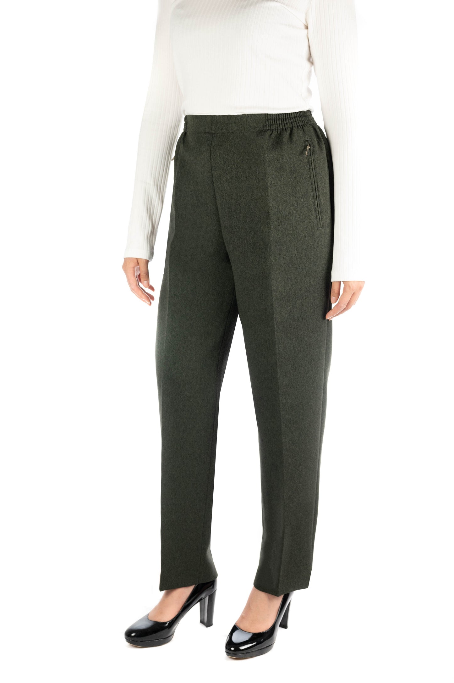 MILA - Melierte Winter Schlupfhose
