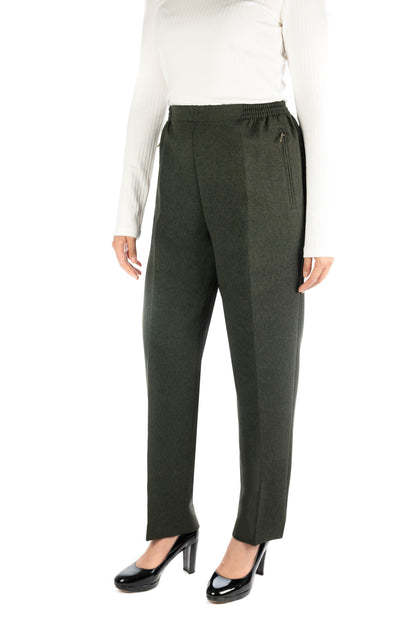 MILA - Melierte Winter Schlupfhose
