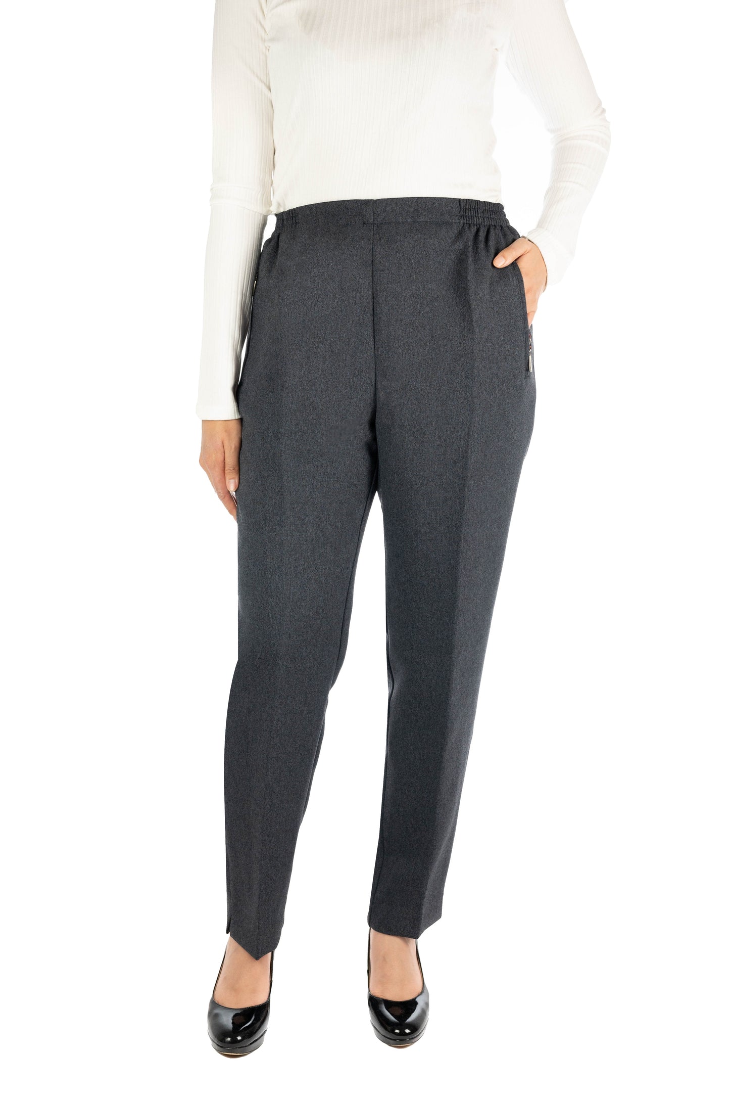 MILA - Melierte Winter Schlupfhose