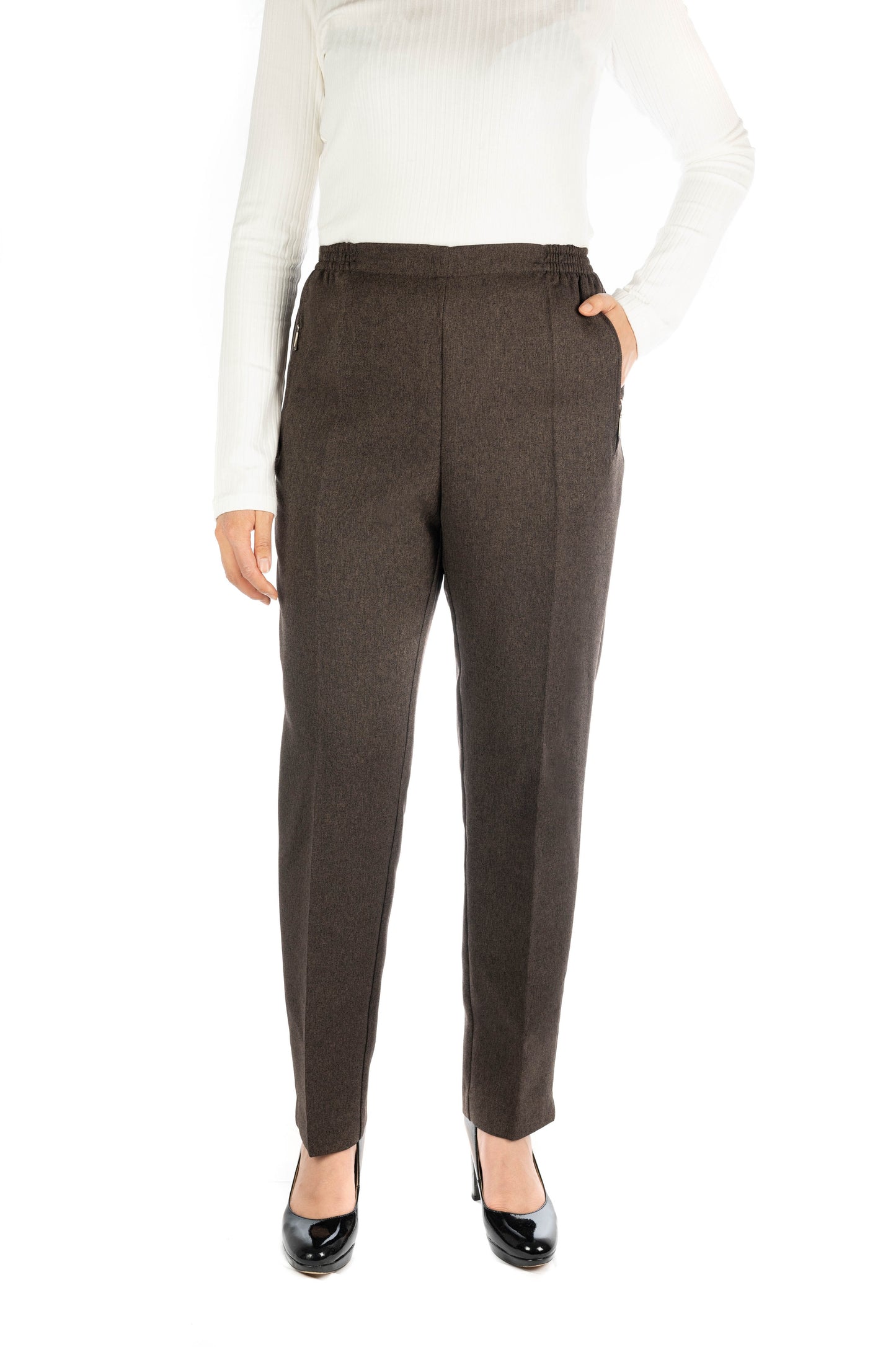 MILA - Melierte Winter Schlupfhose