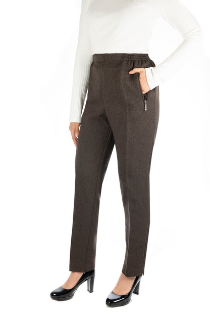 MILA - Melierte Winter Schlupfhose