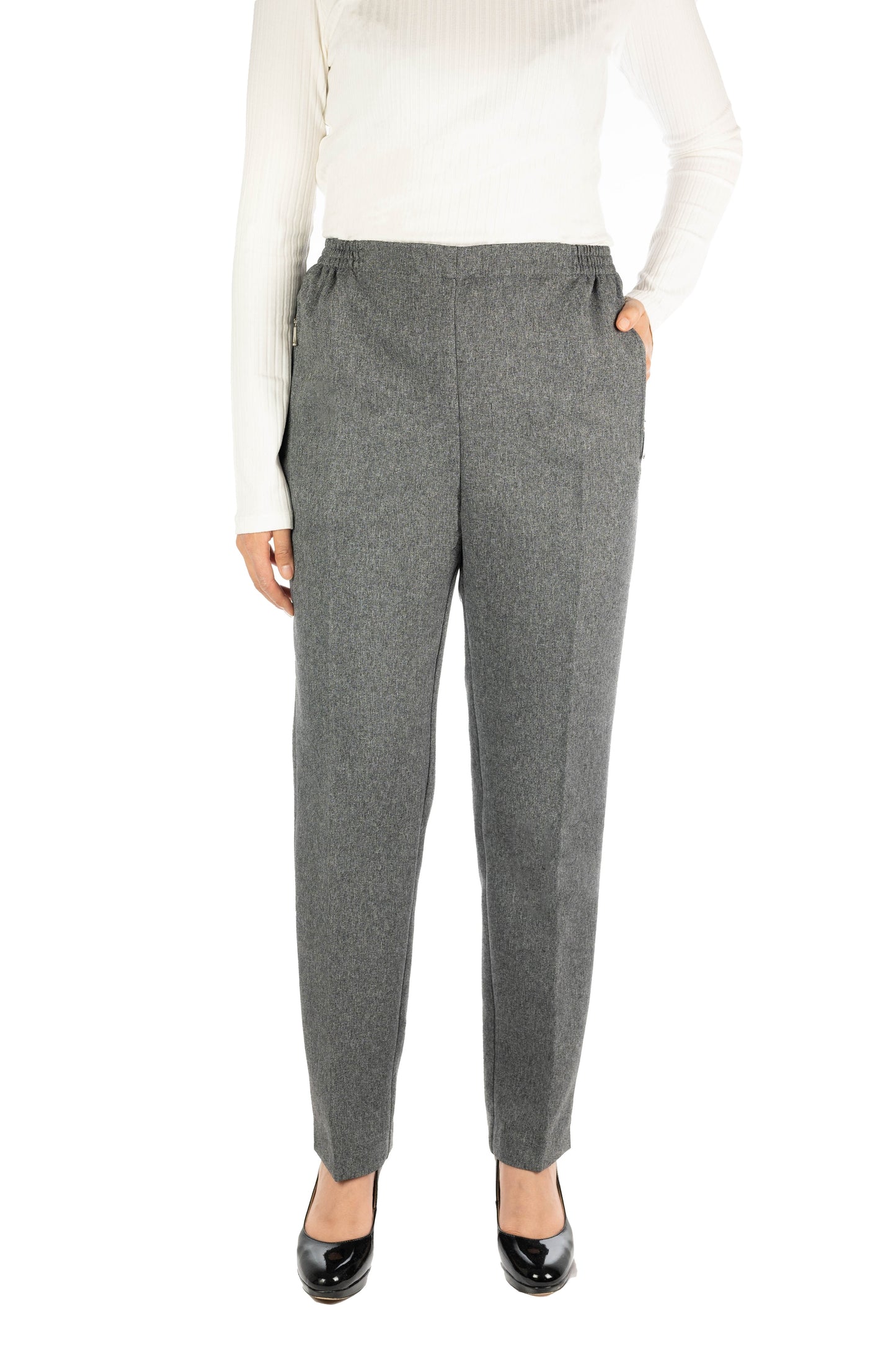 MILA - Melierte Winter Schlupfhose