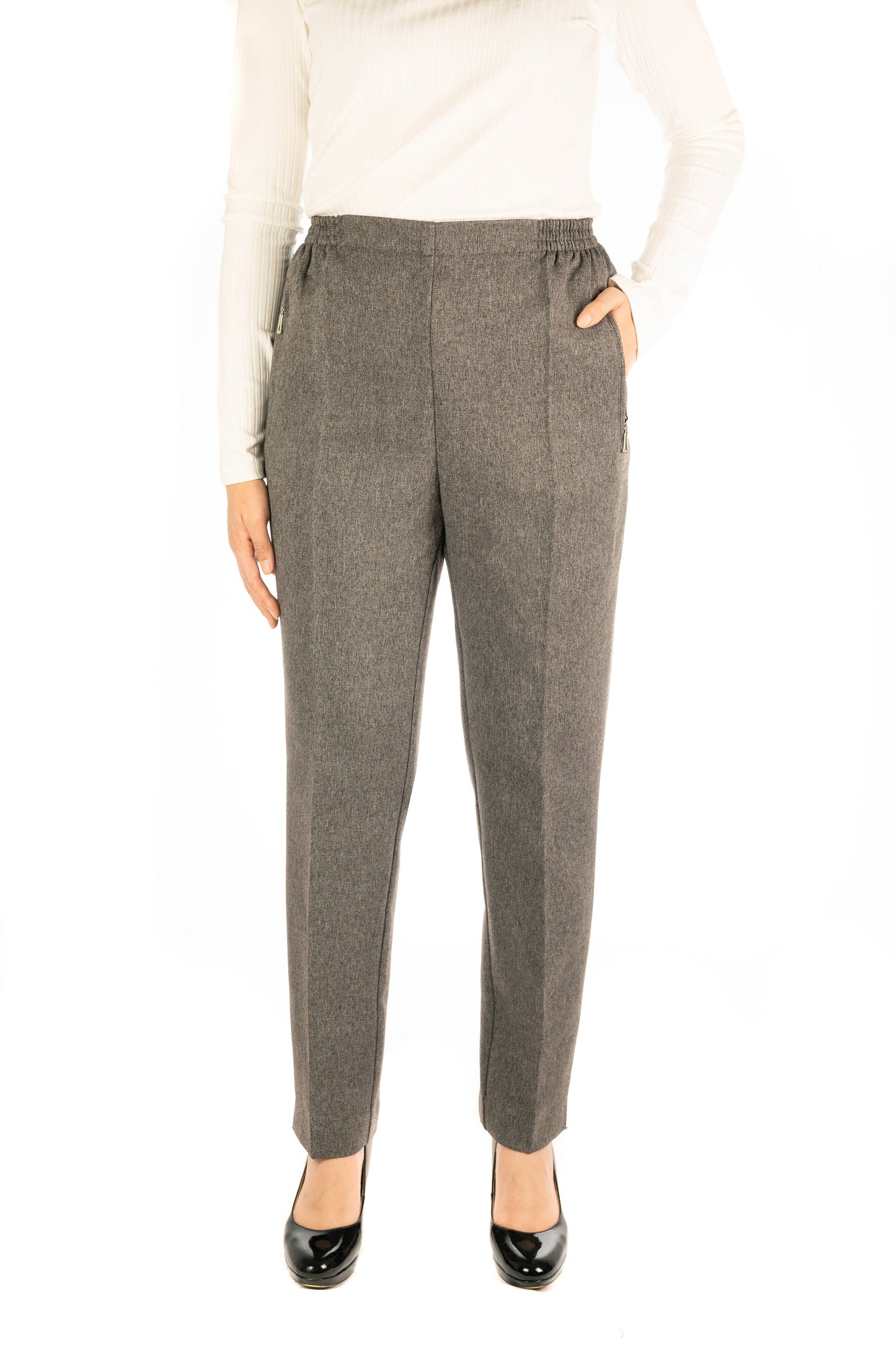 MILA - Melierte Winter Schlupfhose