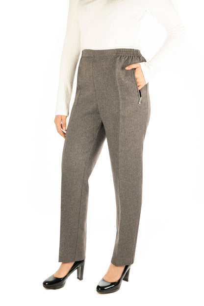 MILA - Melierte Winter Schlupfhose
