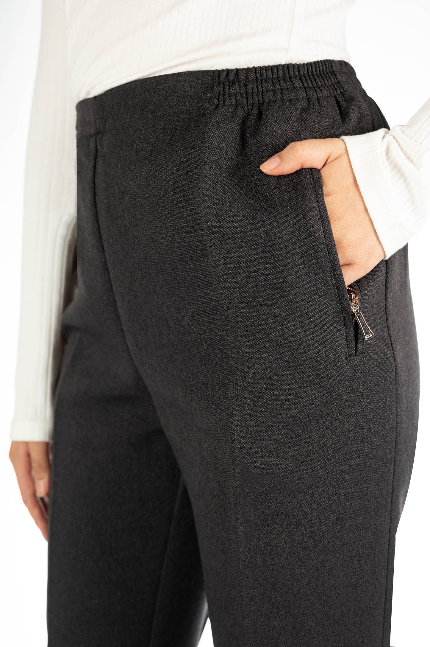 MILA - Melierte Winter Schlupfhose